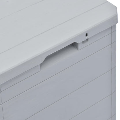 Light Grey 90L Garden Storage Box - Durable & Spacious Solution