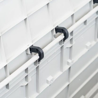 Light Grey 280L Garden Storage Box - Durable & Spacious Solution