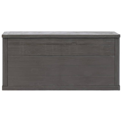 Brown 280L Garden Storage Box - Durable Outdoor Organizer