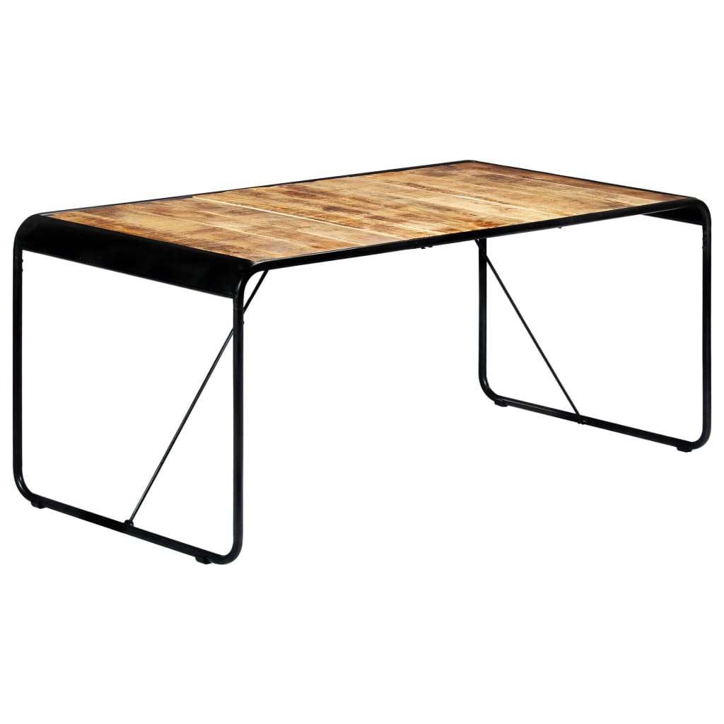 Rustic Mango Wood Dining Table - 180x90x76 cm | Solid & Durable