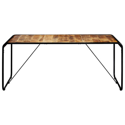 Rustic Mango Wood Dining Table - 180x90x76 cm | Solid & Durable