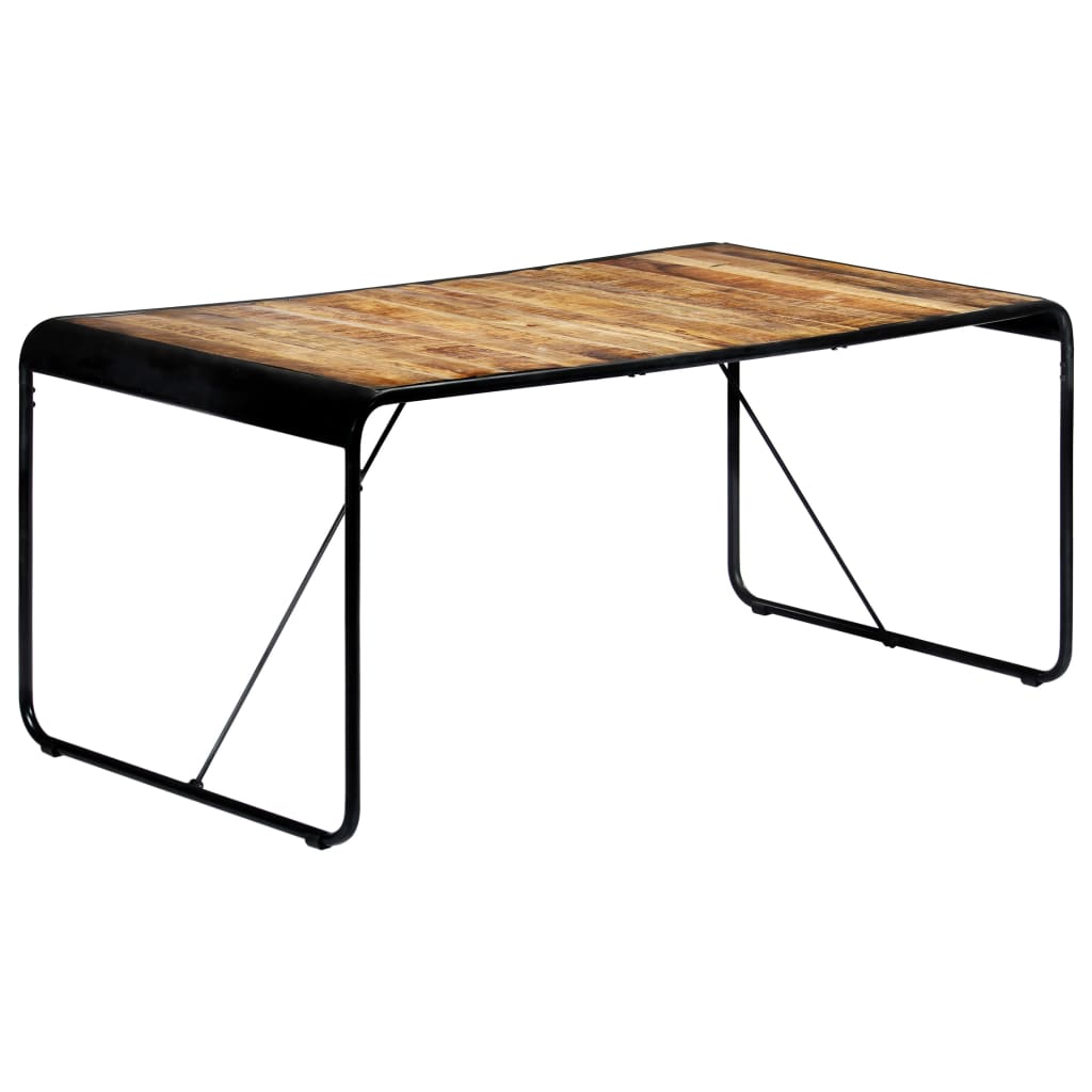 Rustic Mango Wood Dining Table - 180x90x76 cm | Solid & Durable