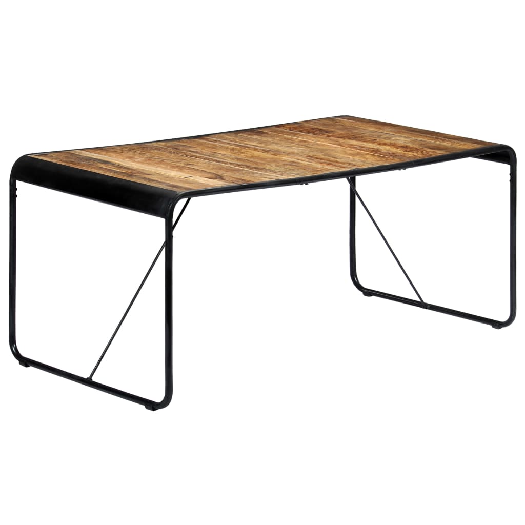Rustic Mango Wood Dining Table - 180x90x76 cm | Solid & Durable