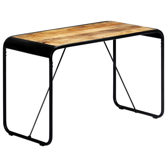 Solid Mango Wood Dining Table 118x60x76 cm - Rustic Charm