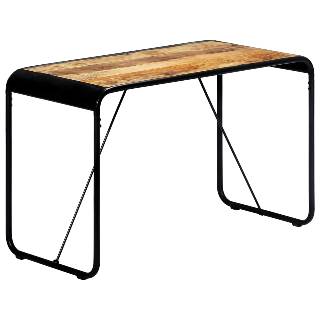 Solid Mango Wood Dining Table 118x60x76 cm - Rustic Charm