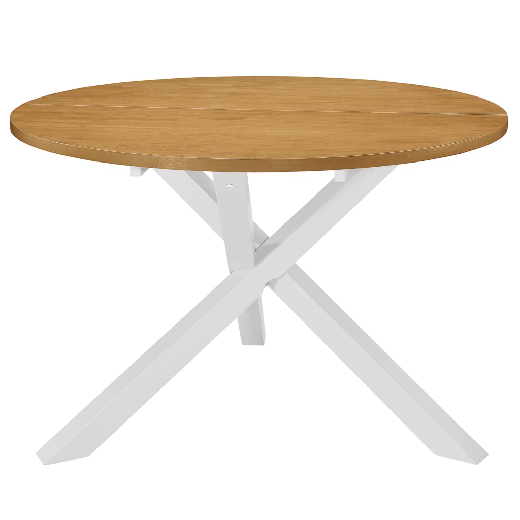 White MDF Dining Table 120x75 cm - Stylish & Durable Design