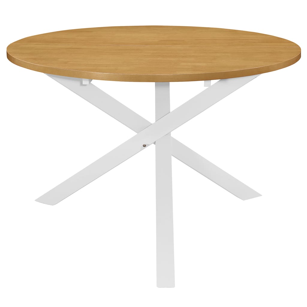 White MDF Dining Table 120x75 cm - Stylish & Durable Design