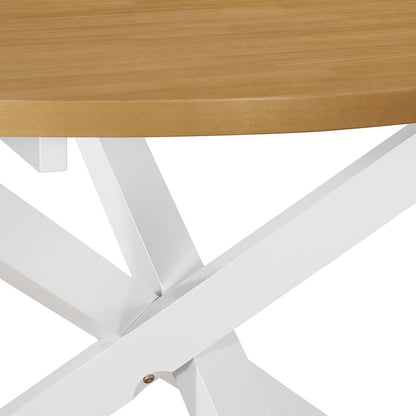 White MDF Dining Table 120x75 cm - Stylish & Durable Design