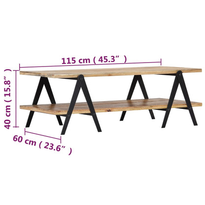 Coffee Table 115x60x40 cm Solid Mango Wood
