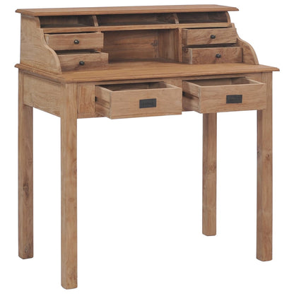 Solid Teak Wood Desk - 90x50x100 cm