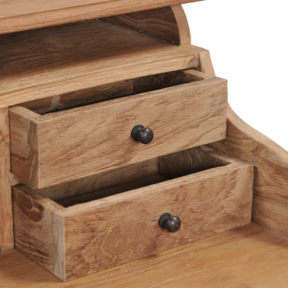 Solid Teak Wood Desk - 90x50x100 cm
