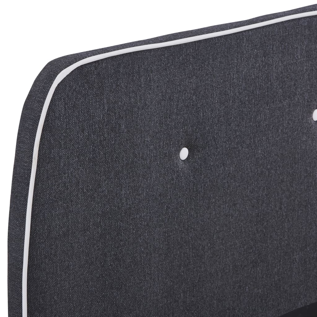 Dark Grey Fabric King Size Bed Frame 150x200 cm - No Mattress