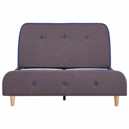 Taupe Fabric Small Double Bed Frame 120x190 cm - No Mattress