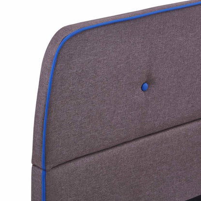 Taupe Fabric Double Bed Frame 135x190 cm - Mattress Not Included