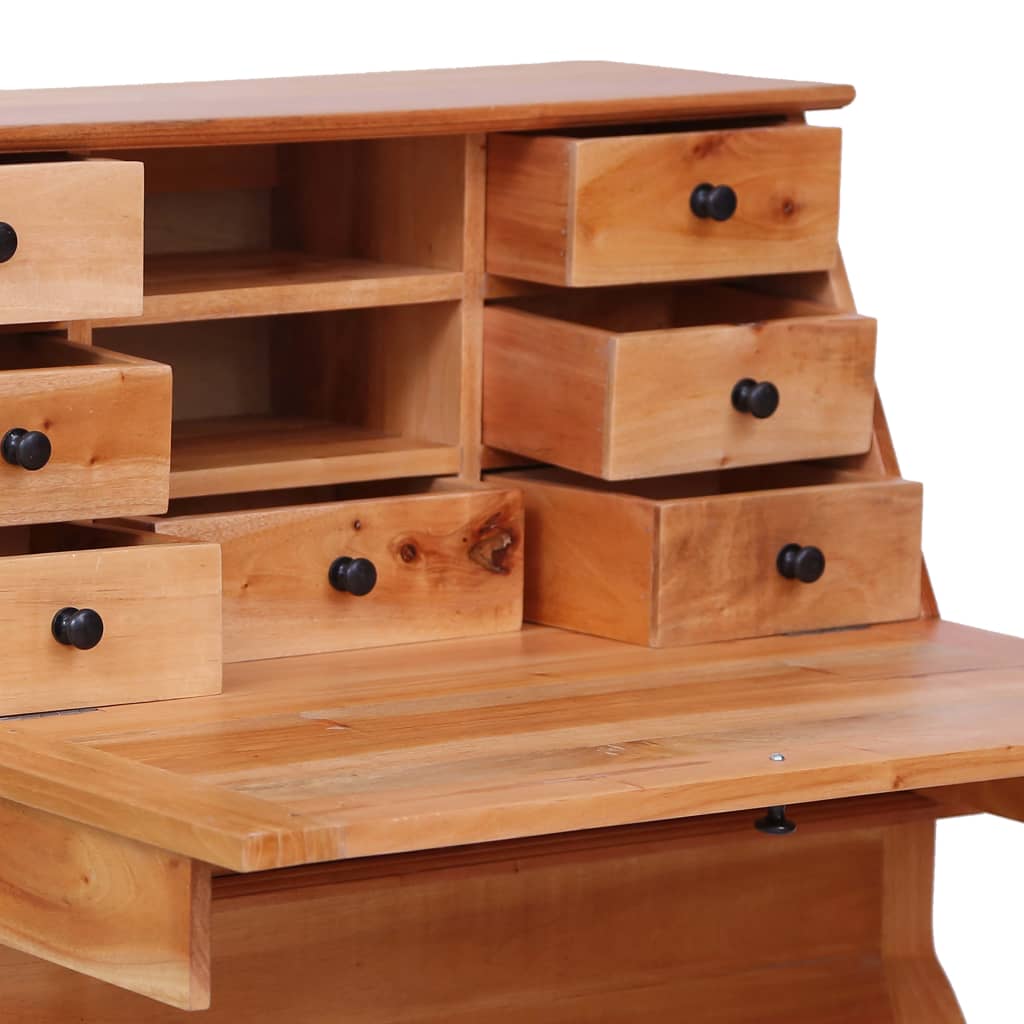 Solid Mahogany Secretary Desk - 78x42x103 cm