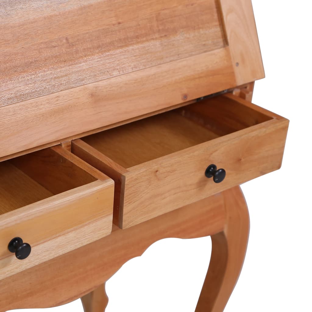 Solid Mahogany Secretary Desk - 78x42x103 cm