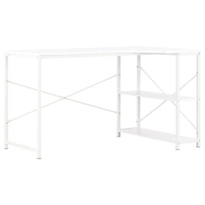 Sleek White Computer Desk 120x72x70 cm - Modern & Durable Design