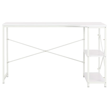 Sleek White Computer Desk 120x72x70 cm - Modern & Durable Design
