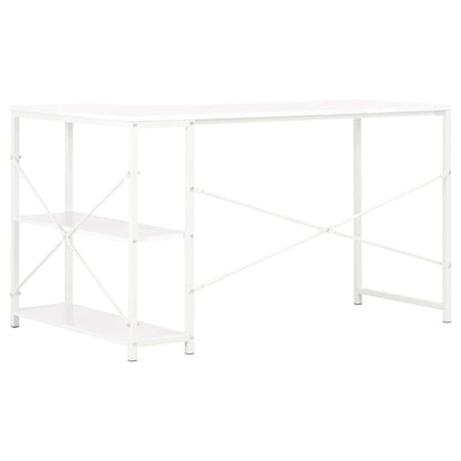 Sleek White Computer Desk 120x72x70 cm - Modern & Durable Design