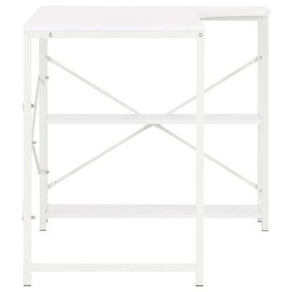 Sleek White Computer Desk 120x72x70 cm - Modern & Durable Design