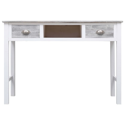 Modern Grey Writing Desk, 110x45x76 cm, Quality Wood Finish