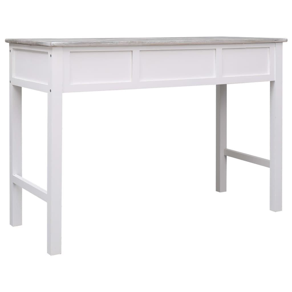Modern Grey Writing Desk, 110x45x76 cm, Quality Wood Finish