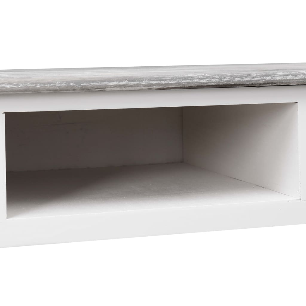 Modern Grey Writing Desk, 110x45x76 cm, Quality Wood Finish