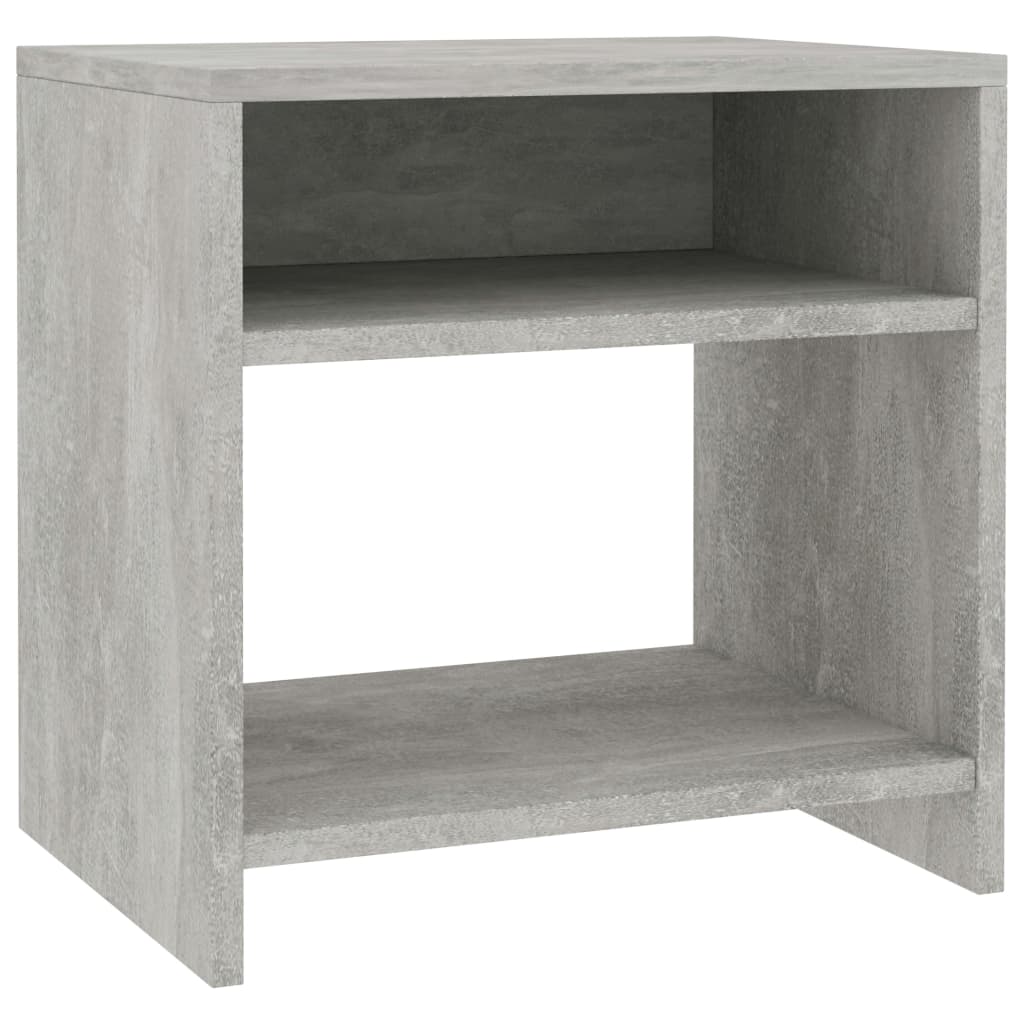 Concrete Grey Bedside Cabinet, 40x30x40 cm, Engineered Wood