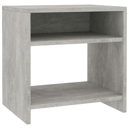 Concrete Grey Bedside Cabinet, 40x30x40 cm, Engineered Wood
