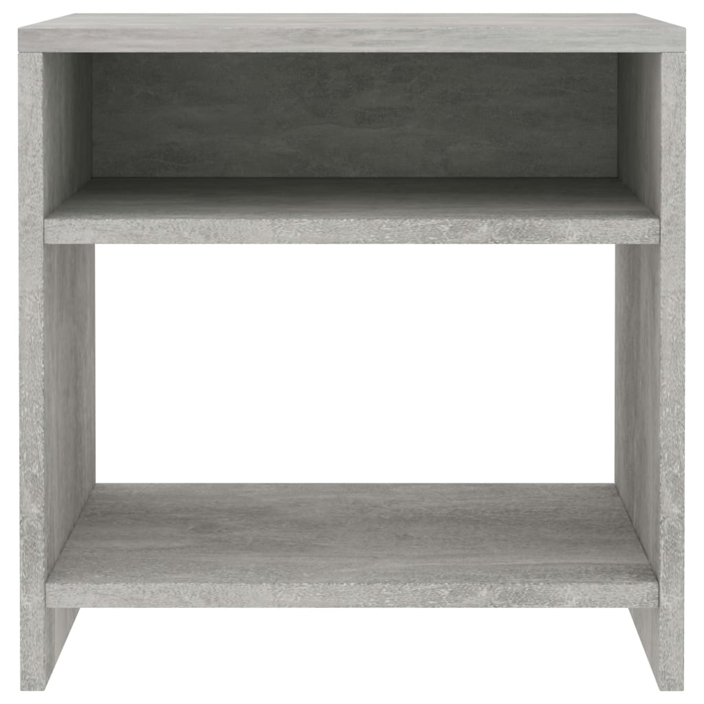 Concrete Grey Bedside Cabinet, 40x30x40 cm, Engineered Wood