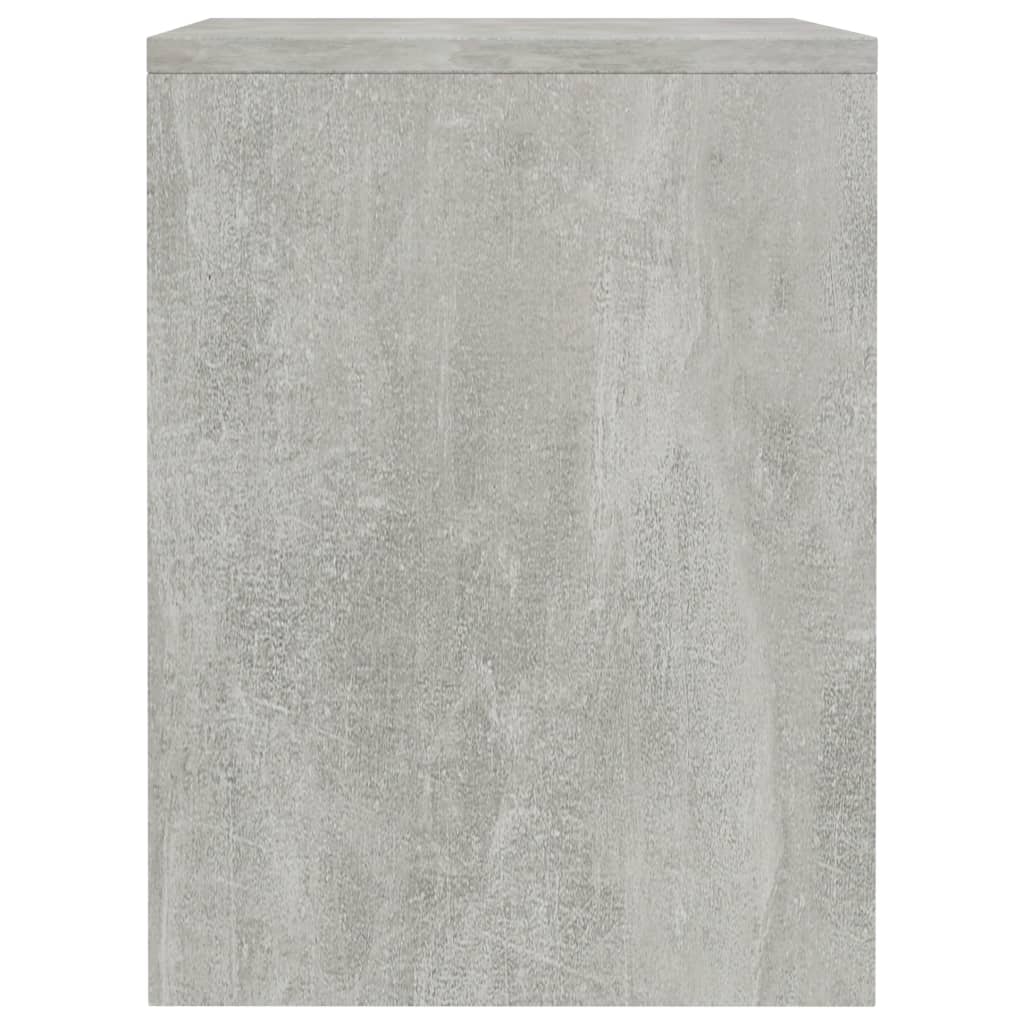 Concrete Grey Bedside Cabinet, 40x30x40 cm, Engineered Wood