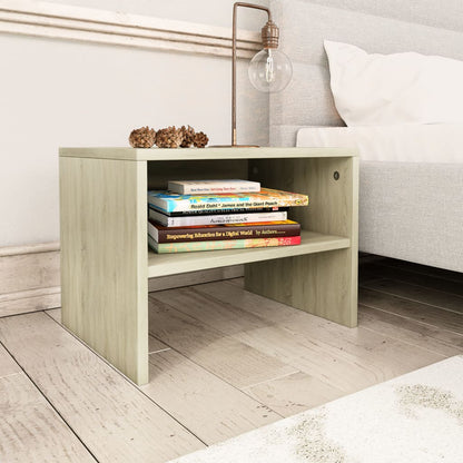Sonoma Oak Bedside Cabinets 2pcs - 40x30x30 cm, Engineered Wood