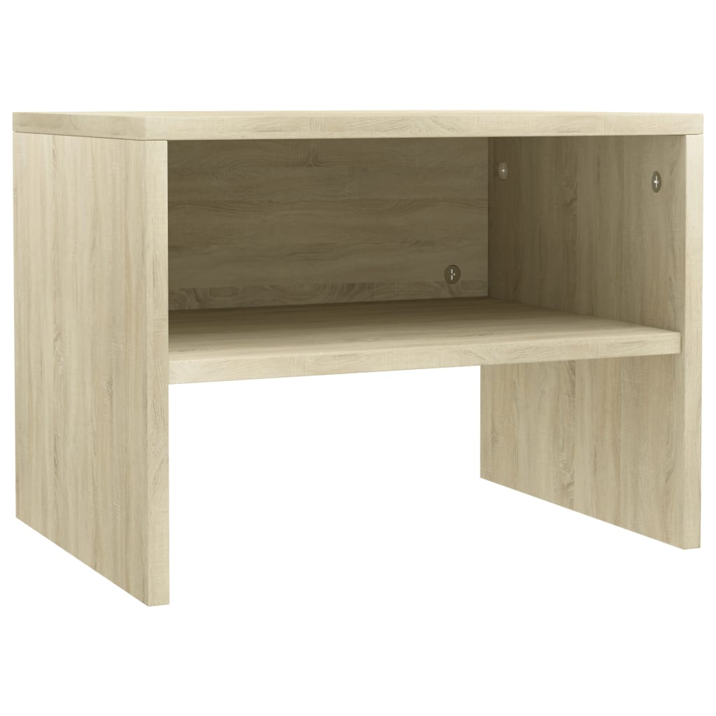Sonoma Oak Bedside Cabinets 2pcs - 40x30x30 cm, Engineered Wood