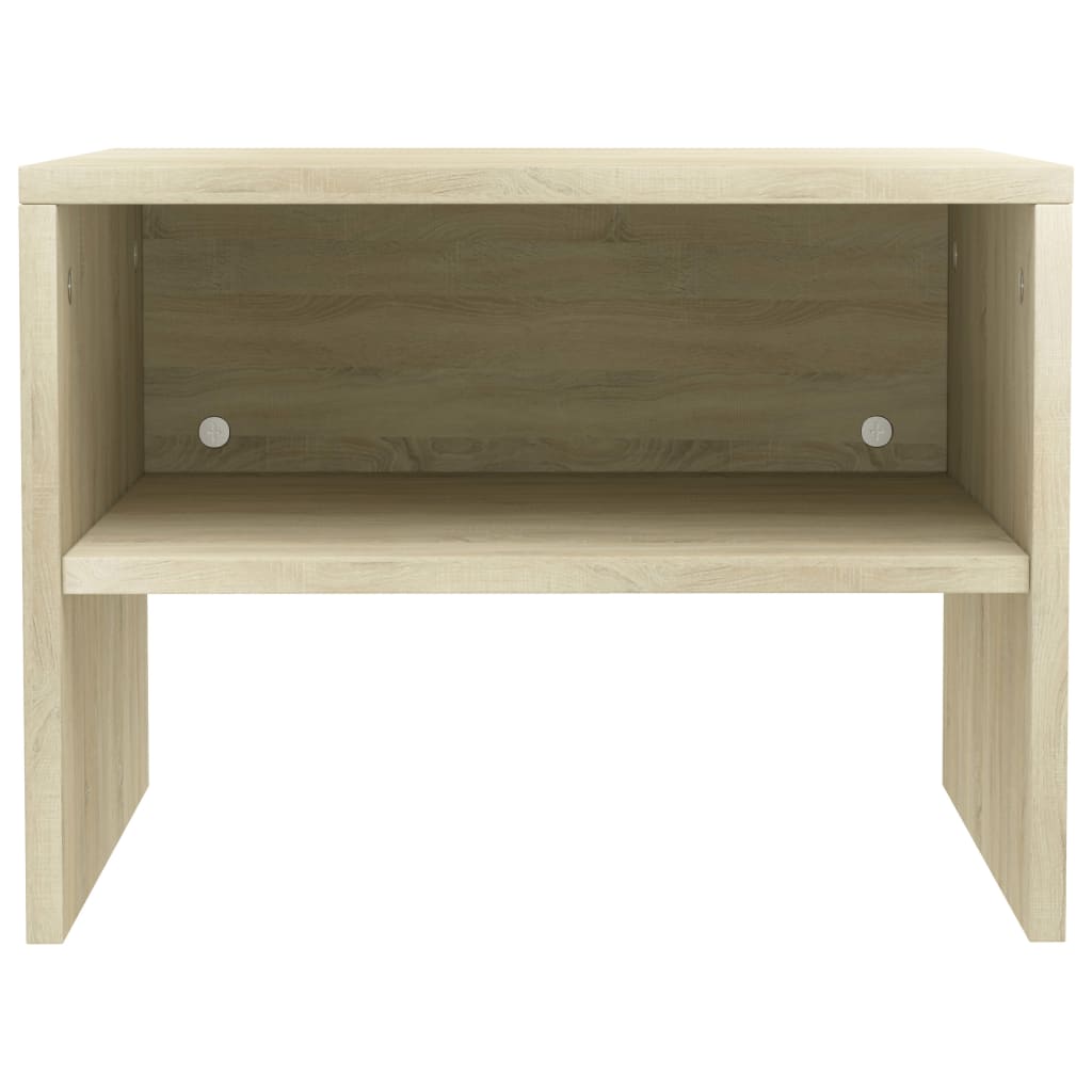 Sonoma Oak Bedside Cabinets 2pcs - 40x30x30 cm, Engineered Wood