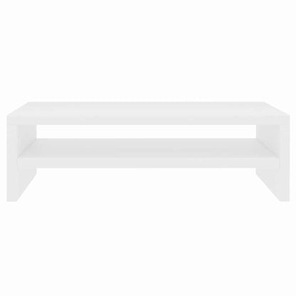 Monitor Stand White 42x24x13 cm Engineered Wood