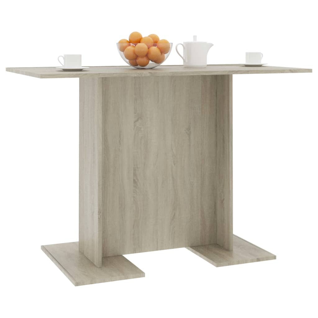 Sonoma Oak Dining Table 110x60x75 cm - Engineered Wood