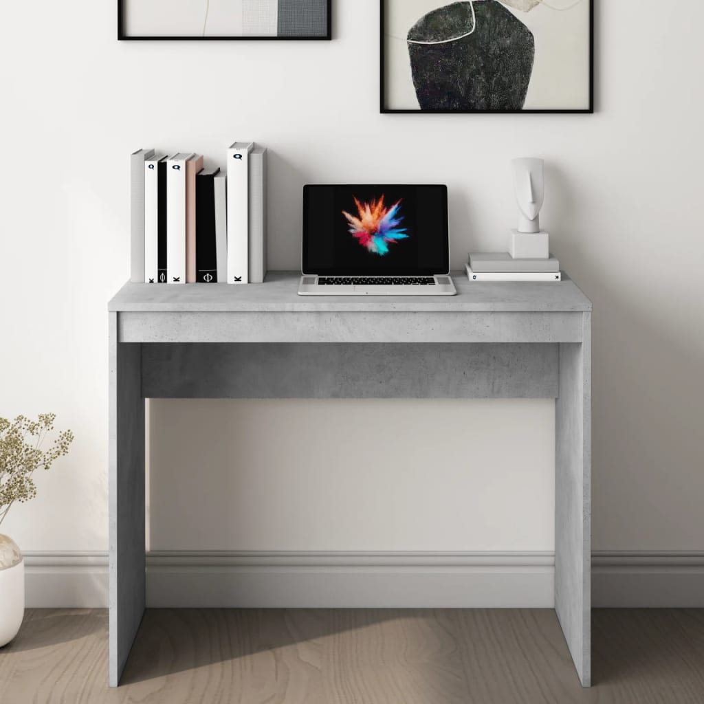 Stylish Concrete Grey 90x40x72 cm Engineered Wood Desk