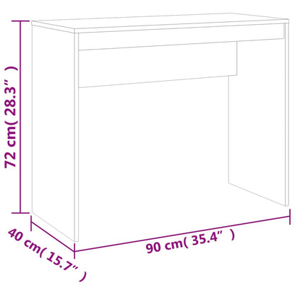 Stylish Concrete Grey 90x40x72 cm Engineered Wood Desk