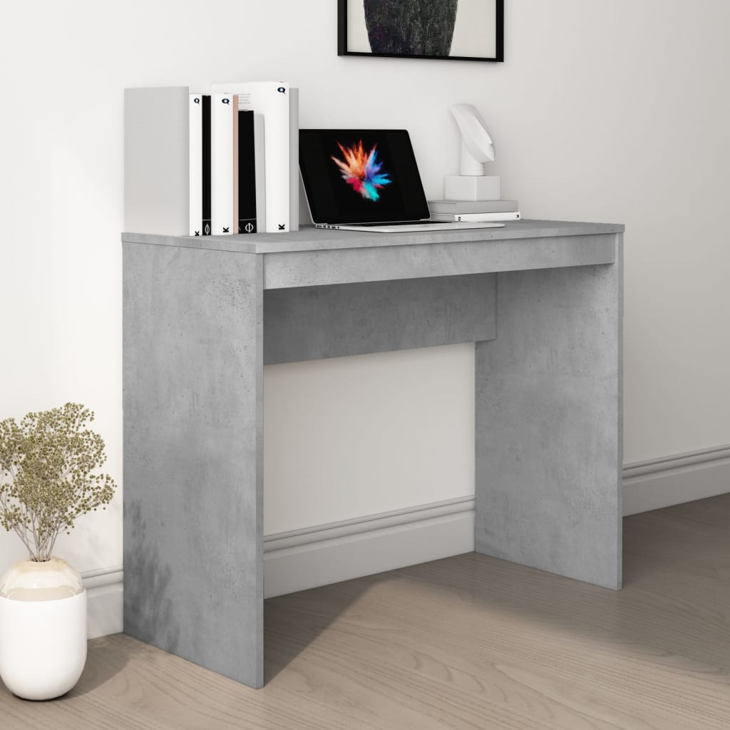 Stylish Concrete Grey 90x40x72 cm Engineered Wood Desk