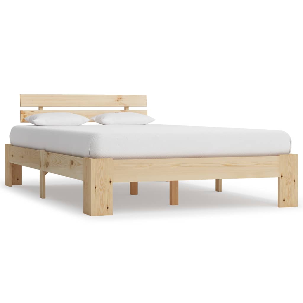 Solid Pine Wood Bed Frame 120x200 cm - No Mattress Included