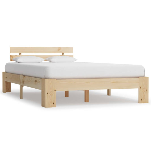 Solid Pine Wood Bed Frame 120x200 cm - No Mattress Included