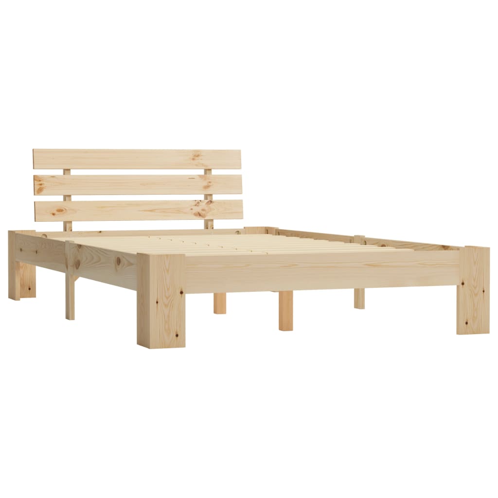 Solid Pine Wood Bed Frame 120x200 cm - No Mattress Included