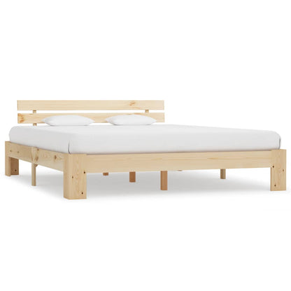 Solid Pine Wood Bed Frame 180x200cm - No Mattress Included
