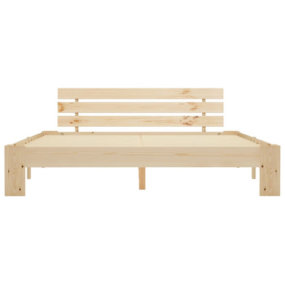 Solid Pine Wood Bed Frame 180x200cm - No Mattress Included
