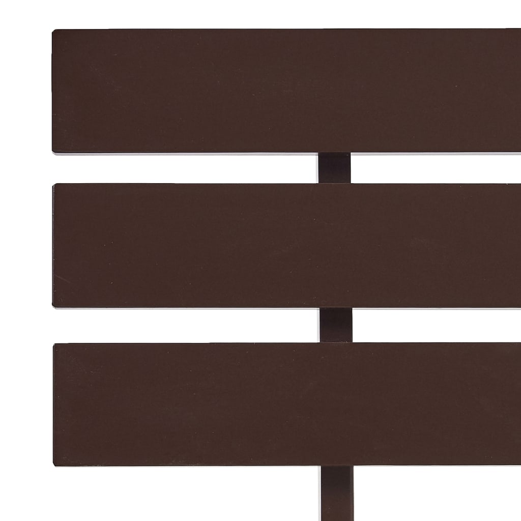 Solid Pine Bed Frame 140x200cm Dark Brown - No Mattress
