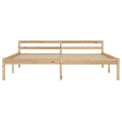 Solid Pine Wood Bed Frame 160x200 cm - Durable & Stylish Design