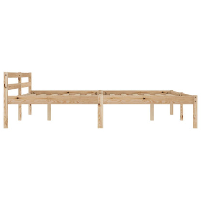 Solid Pine Wood Bed Frame 160x200 cm - Durable & Stylish Design