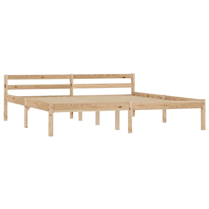 Solid Pine Wood Bed Frame Super King 180x200 cm - No Mattress
