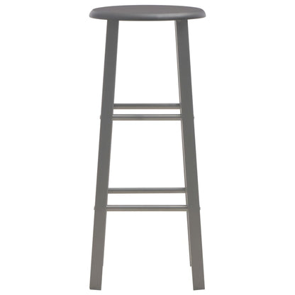 Anthracite MDF Bar Stools Set of 2 - Stylish & Durable Seating
