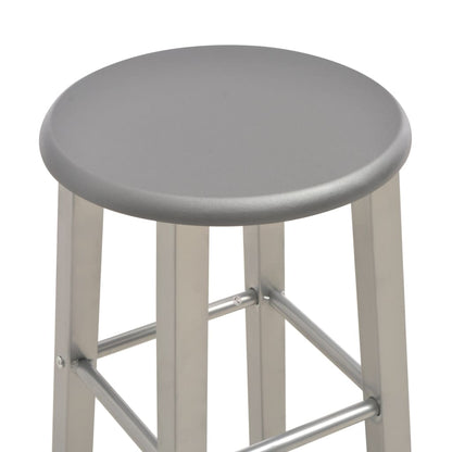 Anthracite MDF Bar Stools Set of 2 - Stylish & Durable Seating